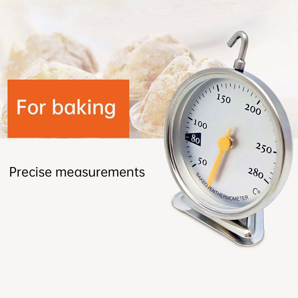 Stainless Steel Oven Thermometer for Baking and Roasting, 50°C to 280°C - view 5