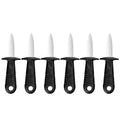 Stainless Steel Oyster Knife Set with Non-Slip Handle, Pack of 6 - view 2