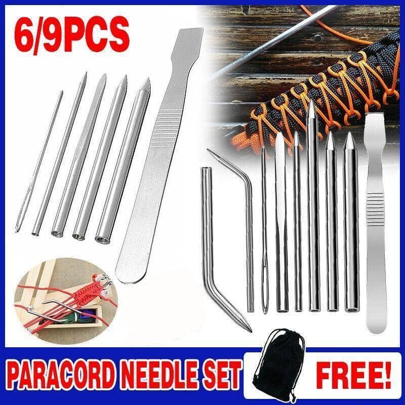 Stainless Steel Paracord Weaving and Lacing Tool Set - 9 Pieces - view 2
