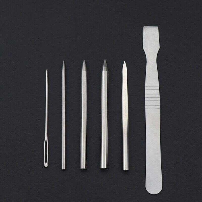 Stainless Steel Paracord Weaving and Lacing Tool Set - 9 Pieces - view 3