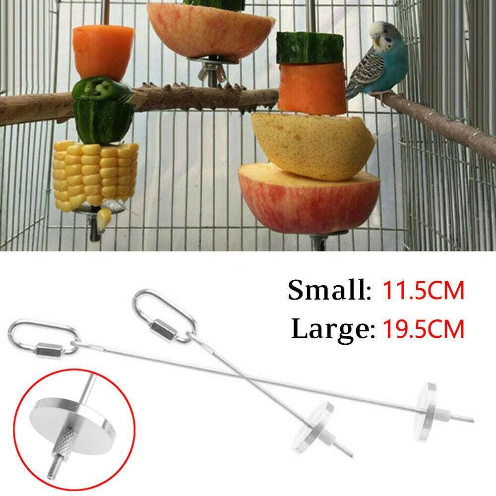 Stainless Steel Parrot and Bird Cage Treat Skewer - 12 cm - view 2