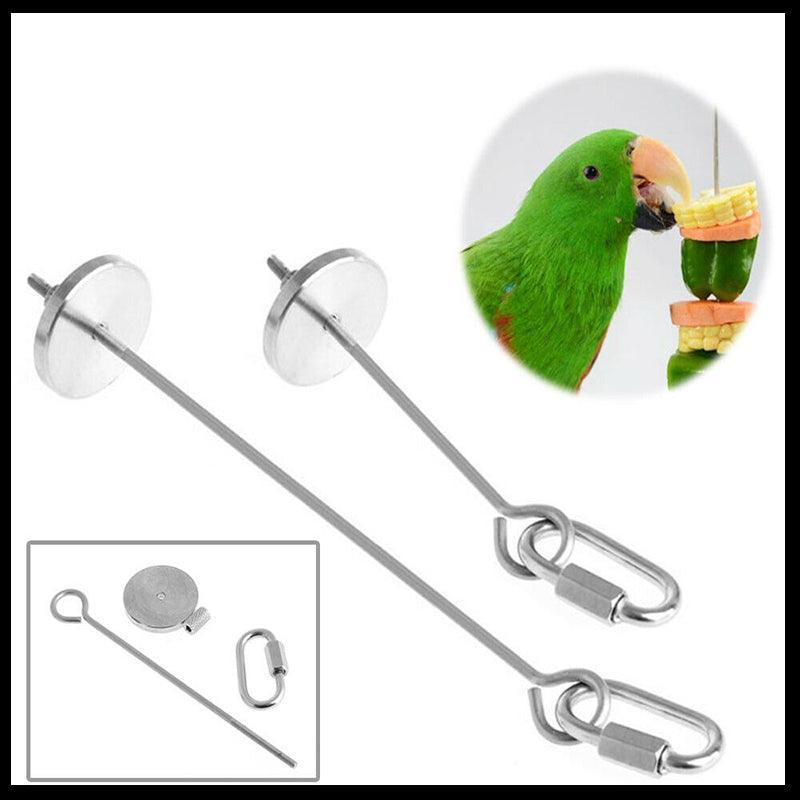 Stainless Steel Parrot and Bird Cage Treat Skewer - 12 cm - view 4