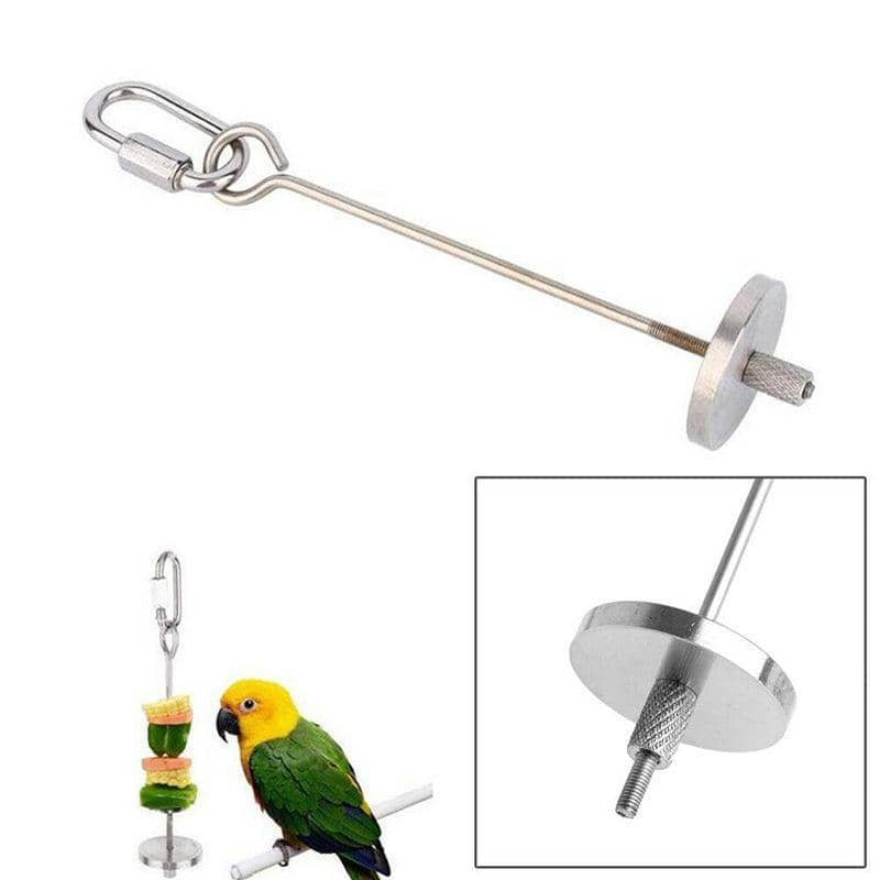 Stainless Steel Parrot and Bird Cage Treat Skewer - 20 cm - view 5