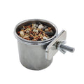 Stainless Steel Parrot Feeder Bowls for Bird Cages - 4 cm Diameter, Pack of 2
