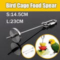 Stainless Steel Parrot Food Skewer Fruit Holder for Bird Cages - Small (14.5 cm) - view 2