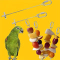 Stainless Steel Parrot Food Skewer Fruit Holder for Bird Cages - Small (14.5 cm) - view 4