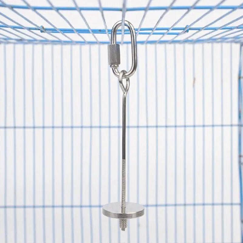 Stainless Steel Parrot Food Skewer Fruit Holder for Bird Cages - Small (14.5 cm) - view 5