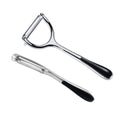 Stainless Steel Peeling Knife Set, 2 Piece - Silver and Black - view 2