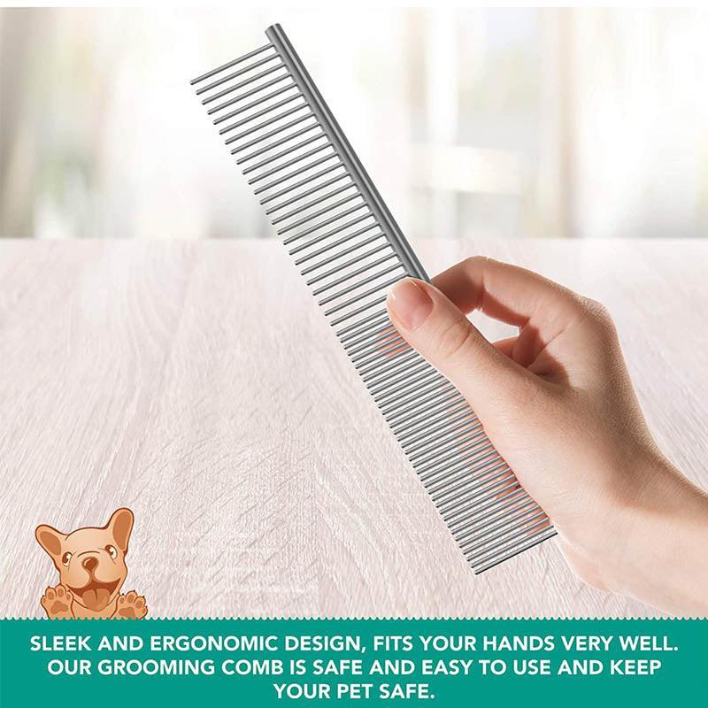 Stainless Steel Pet Grooming Comb - Extra Large (19 x 5.5 cm) - view 5
