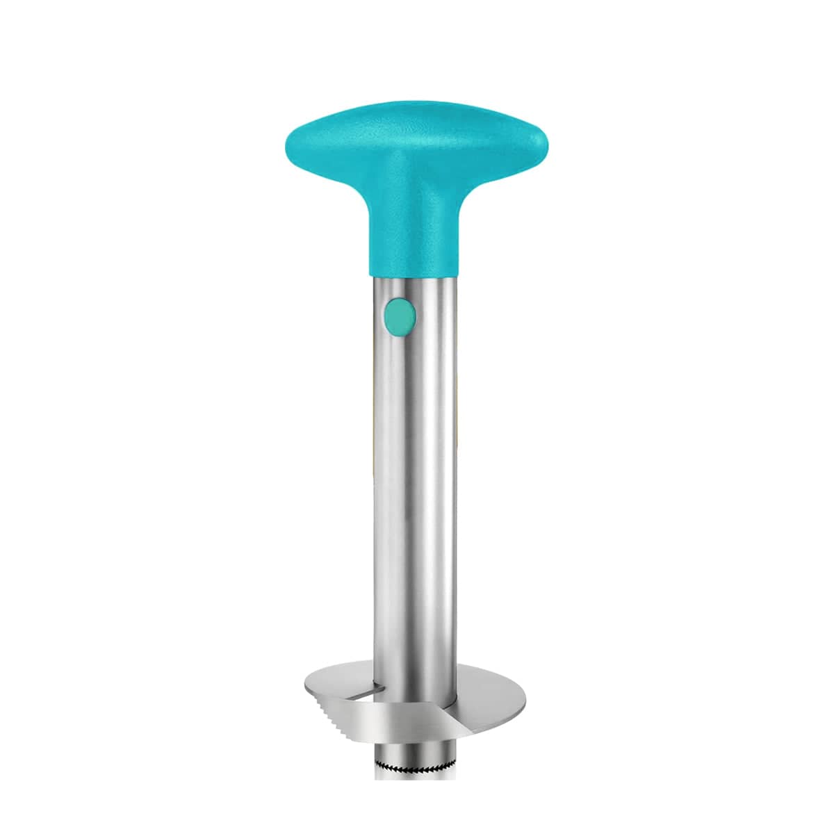 Stainless Steel Pineapple Corer and Slicer - Turquoise