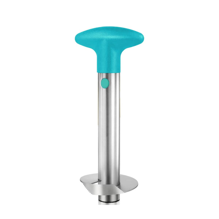 Stainless Steel Pineapple Corer and Slicer - Turquoise