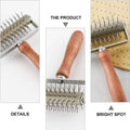 Stainless Steel Pizza Dough Hole Punch Roller with Wooden Handle - view 5
