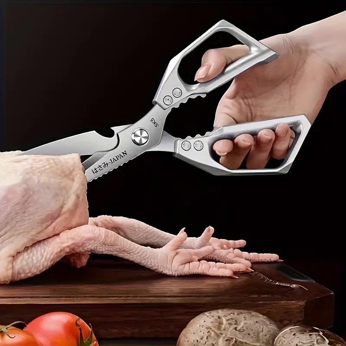 Stainless Steel Poultry Bone Scissors, Heavy Duty Kitchen Shears - view 4