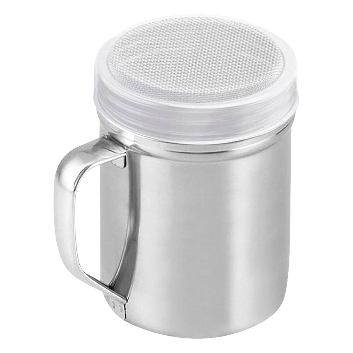 Stainless Steel Powder Shaker with Mesh Lid, 8 x 6cm - Silver - view 2