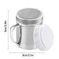 Stainless Steel Powder Shaker with Mesh Lid, 8 x 6cm - Silver - view 3
