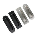 Stainless Steel Recessed Cabinet Handle for Drawers and Doors - Black, Round Style - view 3