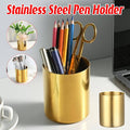 Stainless Steel Round Pen Holder Desk Organiser for Office