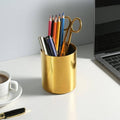 Stainless Steel Round Pen Holder Desk Organiser for Office - view 4