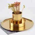 Stainless Steel Round Pen Holder Desk Organiser for Office - view 5