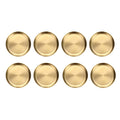 Stainless Steel Round Serving Plate Set of 8 Gold 20 cm Korean Style - view 2