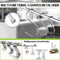 Stainless Steel S Hooks 7cm for Kitchen and Wardrobe - Small (7cm), 20 Pieces - view 2