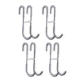 Stainless Steel S-Shape Double Hooks, 4 Pack, Silver - view 2