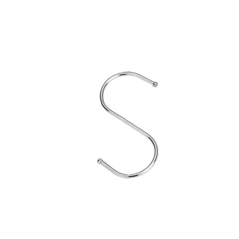 Stainless Steel S Shape Hooks - Large 12 cm, Pack of 5