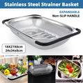 Stainless Steel Sink Basket Drain Rack - Small, 18 x 27 x 8 cm - view 2