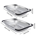 Stainless Steel Sink Basket Drain Rack - Small, 18 x 27 x 8 cm - view 4
