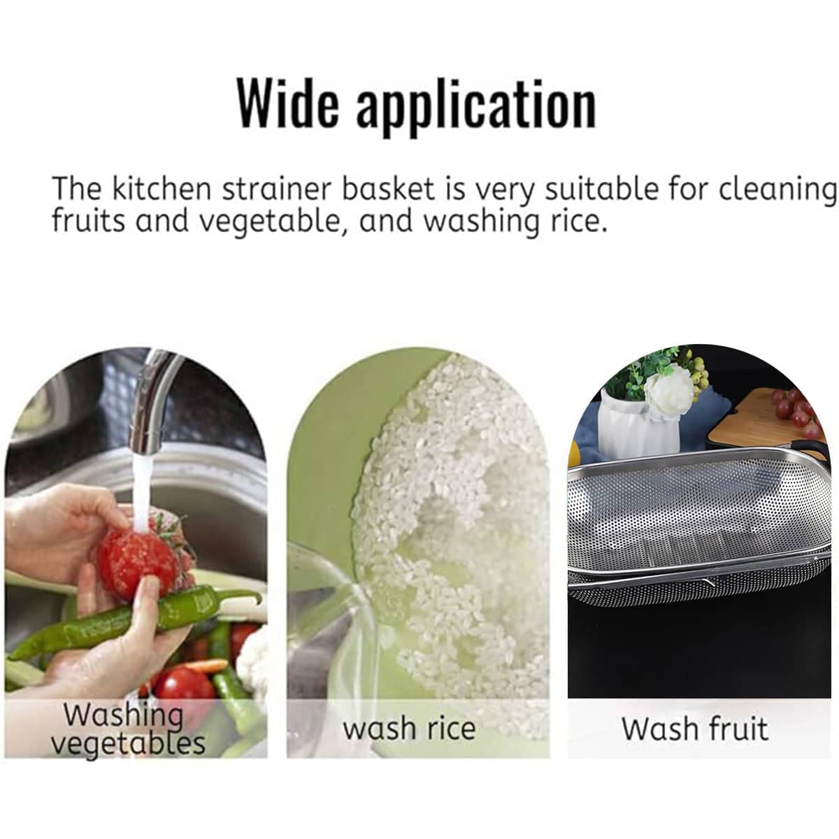 Stainless Steel Sink Basket Drain Rack - Small, 18 x 27 x 8 cm - view 5