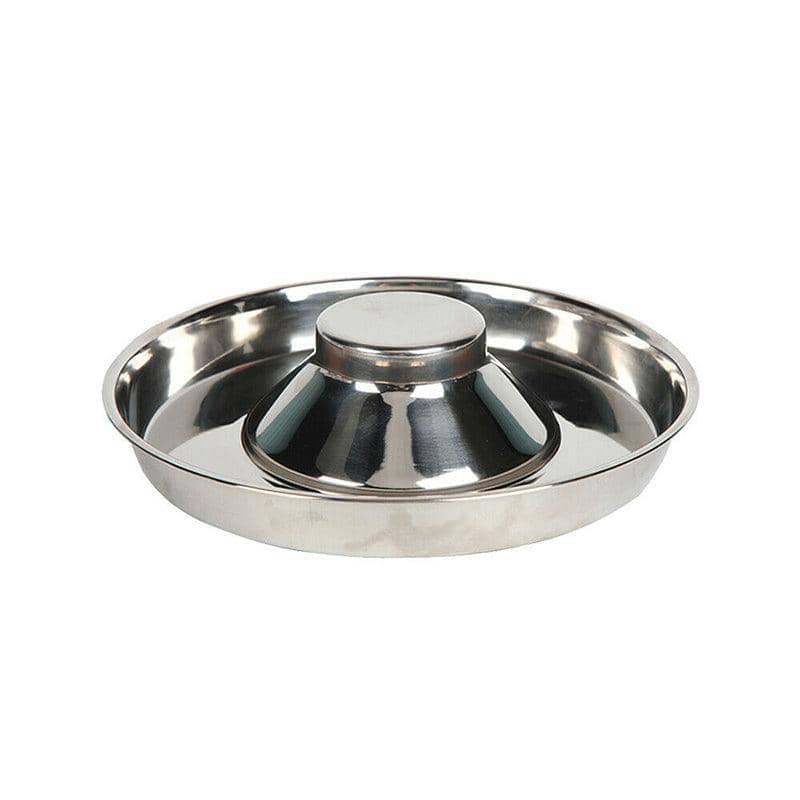 Stainless Steel Slow Feeder Pet Bowl - Medium (30 cm)