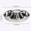 Stainless Steel Slow Feeder Pet Food Bowl for Dogs and Cats, Pack of 2 - view 3