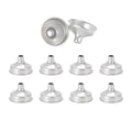Stainless Steel Small Funnel Set for Hip Flasks and Camping, Pack of 10 - view 2