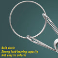 Stainless Steel Sock Drying Rack with 20 Clips, Foldable and Rotating - view 5