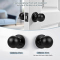 Stainless Steel Spherical Door Knob, Keyless Passage - Silver - view 5