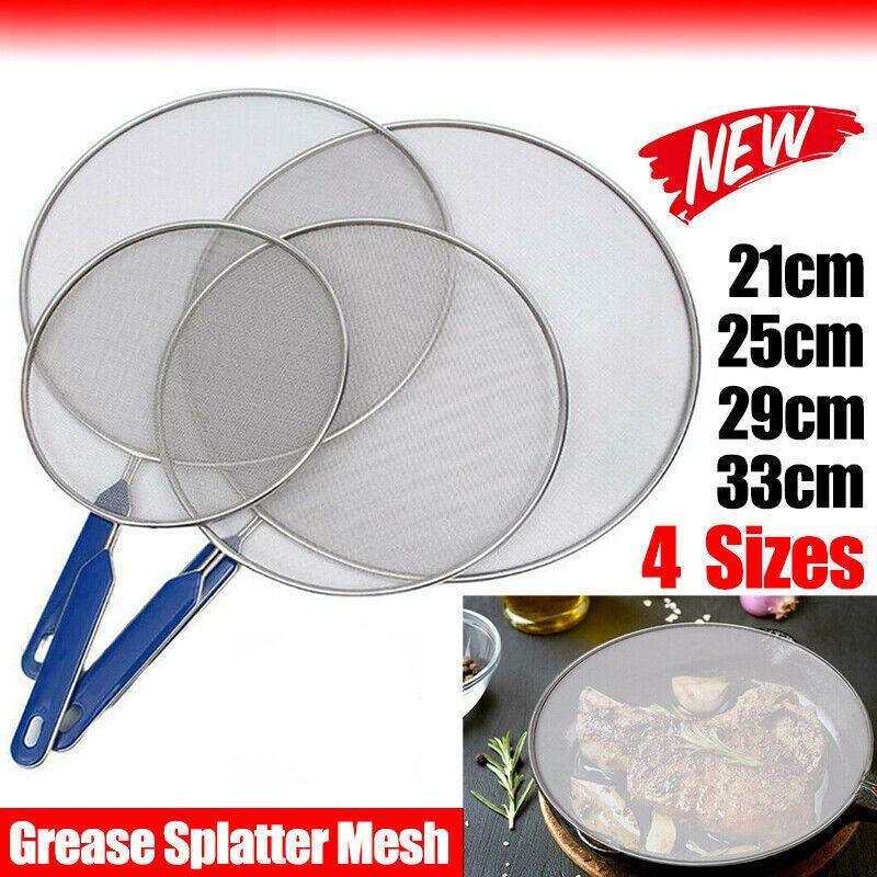 Stainless Steel Splatter Guard Oil Net Pan Splash Cover - 25 cm - view 2