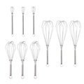 Stainless Steel Spring Whisk Set of 9 in Three Sizes 15.5 to 31 cm - view 2