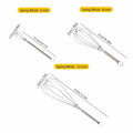 Stainless Steel Spring Whisk Set of 9 in Three Sizes 15.5 to 31 cm - view 3