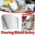 Stainless Steel Stand Mixer Pouring Shield with Wide Chute - Silver