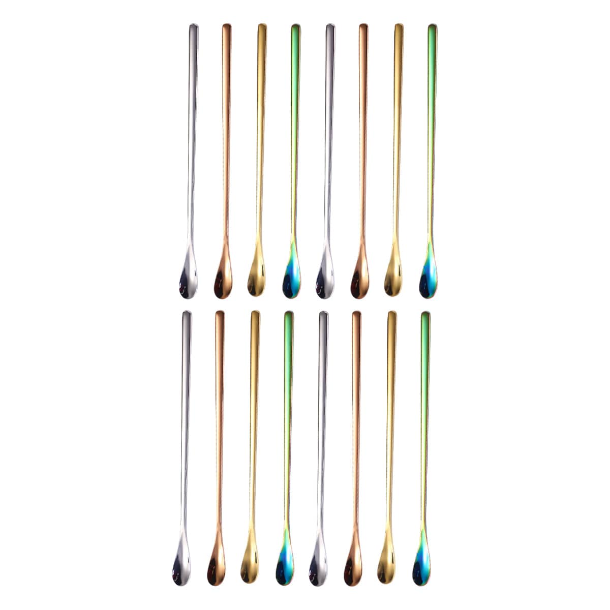 Stainless Steel Stirring Spoons 304 Pack of 16 - Large (192mm) - view 2