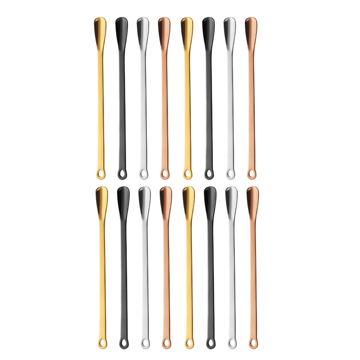 Stainless Steel Stirring Spoons 304 Pack of 16 - Small (165mm) - view 2