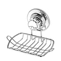 Stainless Steel Suction Cup Soap Dish Rack for Tile and Glass Walls - view 2