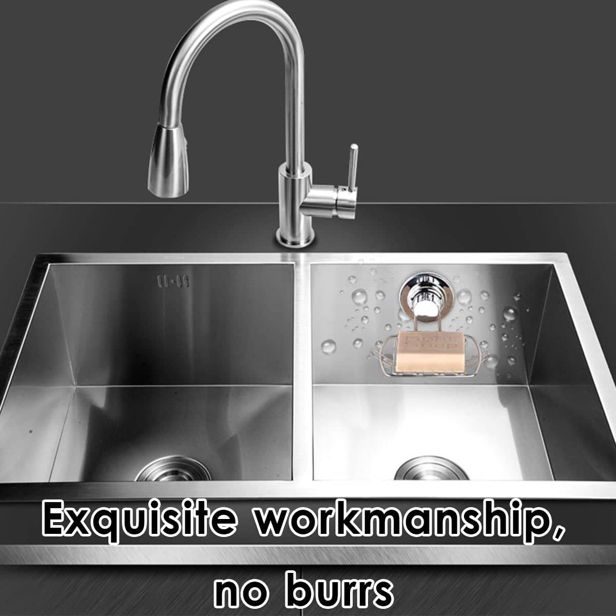 Stainless Steel Suction Cup Soap Dish Rack for Tile and Glass Walls - view 5
