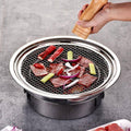 Stainless Steel Table Style Charcoal BBQ Grill for Camping and Picnics - view 4