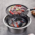 Stainless Steel Table Style Charcoal BBQ Grill for Camping and Picnics - view 5