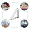 Stainless Steel Tablecloth Clips for Picnic and Party Tables, Pack of 12 - view 3