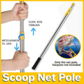 Stainless Steel Telescopic Mesh Rod - 137 cm Extendable Handle