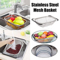Stainless Steel Telescopic Sink Basket Strainer for Fruit and Vegetables
