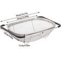 Stainless Steel Telescopic Sink Basket Strainer for Fruit and Vegetables - view 3
