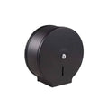 Stainless Steel Toilet Paper Roll Box with Window, Hotel Restroom - Black